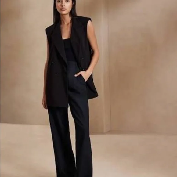 Banana Republic Double Breasted Boyfriend Vest - Picture 7 of 7